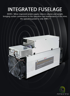 Горнорабочий 38W 86Th/S 3268W SHA-256 Microbt M30s BTC Asic